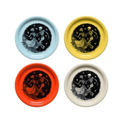 Mixed Skeleton Duet Bistro Coupe 9 Inch Luncheon Plate, Set of 4